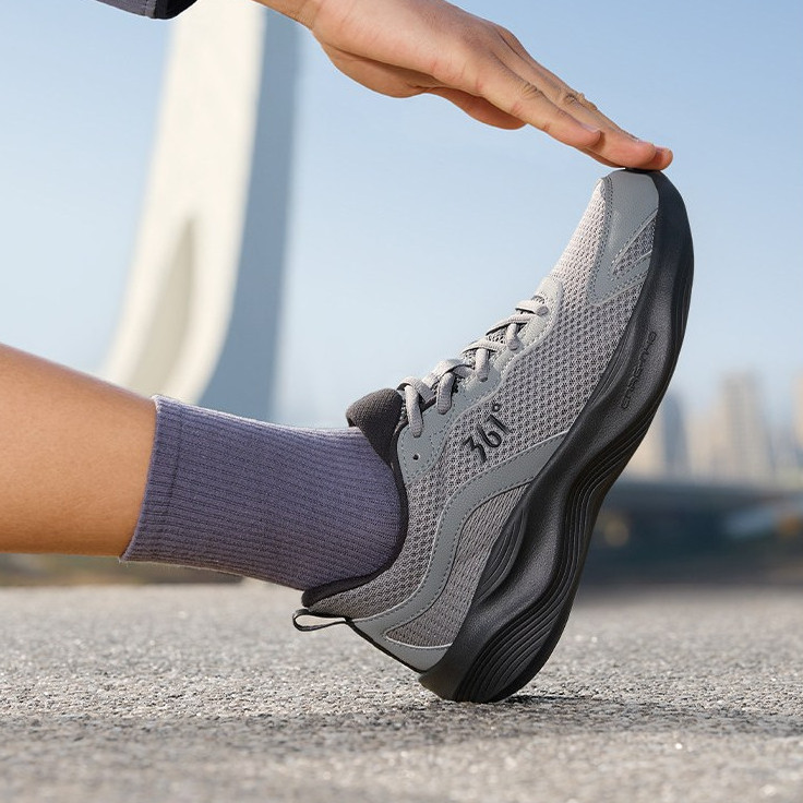361【5km】Giày Chạy Bộ Nam Nữ Mới 2026 Lưới Thoáng Khí Siêu Nhẹ Giảm Sốc Chạy Bộ Thường Ngày Tập Gym