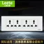 Bảng điều khiển ổ cắm công tắc Litai Loại 118 Ổ cắm 12 lỗ mười hai lỗ đa chức năng giấu kín Ổ cắm tiêu chuẩn Hồng Kông của Anh 26.3.26