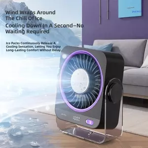 Suit Công cụ làm mát không khí trọng lượng nhẹ, tiết kiệm không gian với quạt bàn USB có luồng khí mát, sạc lại dễ dàng