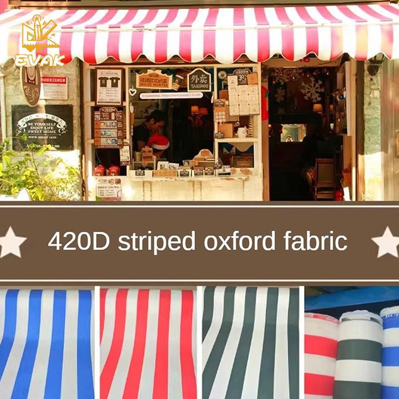 Alittlesetrtu 420D Oxford Vải Sọc Chống Thấm Nước Tán Lều Ô Bọc PU 50x150cm VN