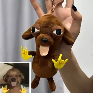 Chihuahuahua Spoof Búp Bê Mặt Dây Chuyền Trừu Tượng Dệt Kim Sang Trọng Búp Bê Ba Lô Đồ Trang Trí Quà Tặng Cho Bạn Gái