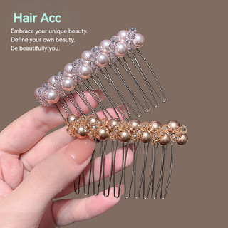 Lược chèn tóc cao cấp phong cách Hàn Quốc với ngọc trai, tiện dụng cho việc tạo kiểu tóc