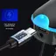 Đèn pha xe đạp năng lượng mặt trời có thể sạc lại qua USB, tích hợp còi 120dB, 3 chế độ chiếu sáng, đẹp mắt