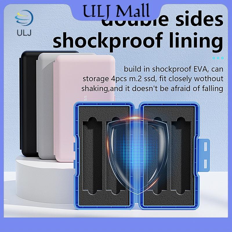 Hộp bảo vệ ổ cứng M.2 di động ULJ Hộp đựng PP Hộp đựng SSD thể rắn.