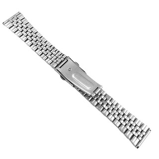 Dây đeo đồng hồ bằng thép không gỉ Jubilee 18mm 20mm 22mm cho SEIKO Diver Lặn SKX007 SNX Vòng đeo tay đồng hồ nam nữ thay thế Kim loại Bạc 5 hạt Dây đeo đồng hồ