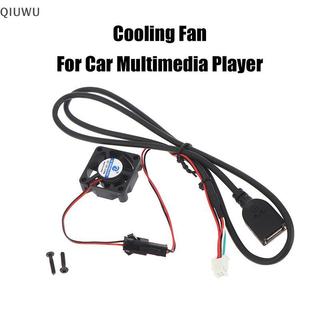 Quạt làm mát vô tuyến ô tô QIUWU cho bộ tản nhiệt bộ phát Video đa phương tiện Android.