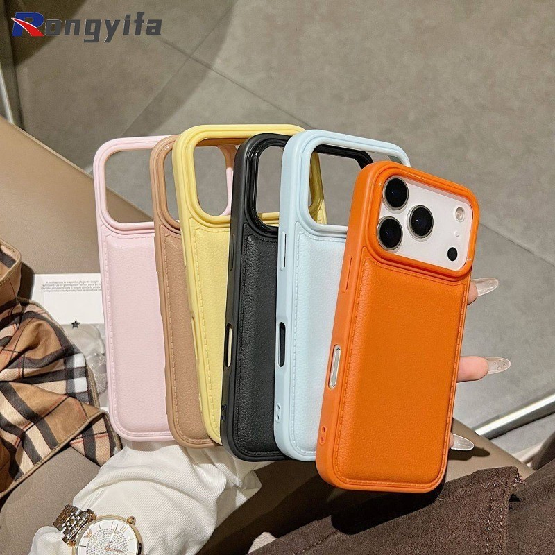 Ốp điện thoại da PU phồng phồng cho IQOO Z10 Z9 Turbo + Pro Z7i Neo 11 10 9 9S 8 Pro Plus U3 U3X 5G 4G Vỏ màu kẹo dễ thương Vỏ mềm chống sốc đơn giản
