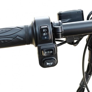 Đèn pha tín hiệu rẽ và công tắc Klaxon cho tay lái Ebike, dây 170cm