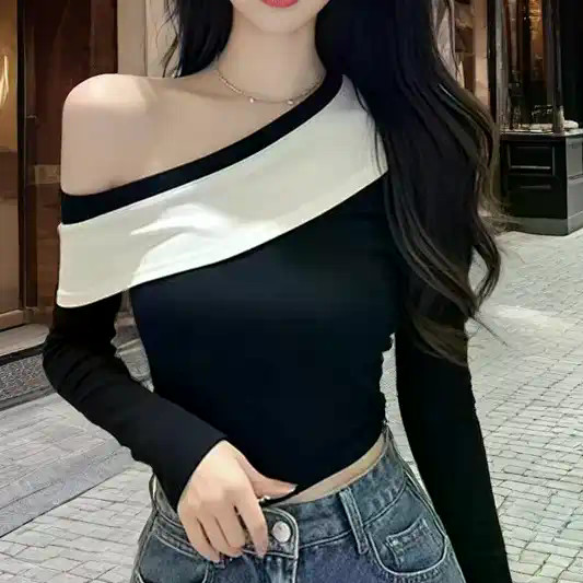 Áo Sơ Mi Nữ Tính Khí Dài Tay Thiết Kế Mới Slim