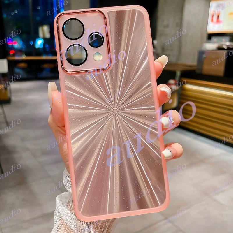 Ốp điện thoại lấp lánh pháo hoa bằng Laser OPPO Reno15 5G cho Oppo Reno 15 Pro Max 15F 15ProMax 5G có màng bảo vệ toàn bộ ống kính Gradient Bling Vỏ trong suốt cho Oppo Reno15 Pro Max 5G