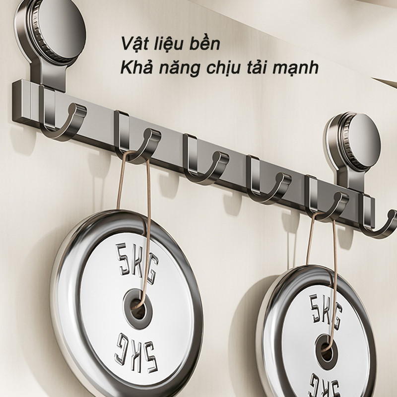 Móc Treo Quần Áo Hút Chân Không Đa Năng - Dùng Để Treo Ly, Lắp Sau Cửa, Chống Gỉ & Dễ Dàng Cài Đặt