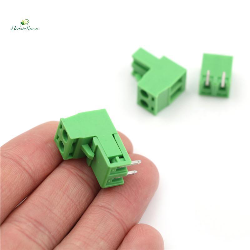[Nhà điện] 20 chiếc 5.08mm Pitch 2Pin Vít cắm PCB Terminal Block Connector mới