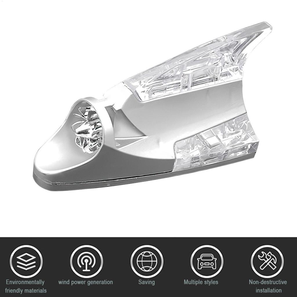 Vây Cá Mập LED Nhấp Nháy Đèn Gió LED Nhấp Nháy Ăng Ten Ô Tô Nhận Tín Hiệu Đèn Cho Ô Tô Xe Tải