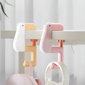 Hoạt Hình Dễ Thương Vịt Treo Tường Móc Treo Có Thể Gập Lại Đứng Ba Lô Móc HOT