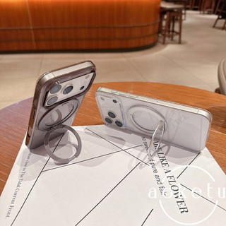 Được trang bị giá đỡ từ tính xoay 360 độ, thích hợp cho vỏ điện thoại Apple 17 Pro, iPhone 16 Promax siêu mỏng trong suốt 15 / 14 / 13 / 12 / 11 Ốp cứng PC toàn diện