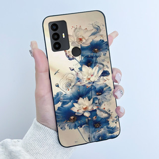 Ốp lưng mềm TPU đen, thẩm mỹ, sang trọng, dễ thương cho bé trai bé gái, tương thích TCL 305/306/30 SE/30E