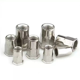 đai ốc rút, ecu rivet rút, tán rút các loại/Tán ecu rút Mạ kẽm size  M3M4M5M6M8M10M12 【LXY-G1】