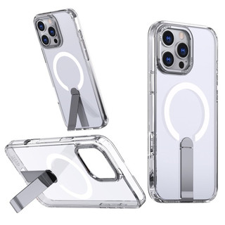 Ốp điện thoại giá đỡ kim loại từ tính mạnh mẽ cho iPhone 17 16 15 14 13 12 11 Pro Max Plus Vỏ cứng không khí