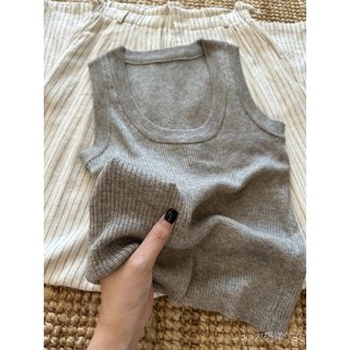 [Khuyến mãi 10%] Quần áo nữ plus size - Áo len dệt kim cổ chữ U, lụa băng, thời trang mùa hè