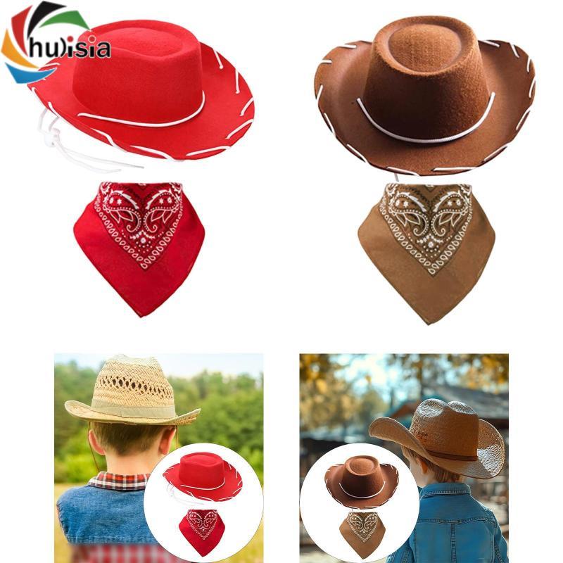 Mũ cao bồi và mũ Bandana cho trẻ em để biểu diễn sân khấu Cosplay Carnival
