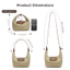 SQ11 Túi đeo chéo nữ ba chiều nylon chống thấm nước hobo túi xách thông thường Túi đeo vai đa năng đơn giản sành điệu