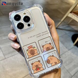 Ốp Điện Thoại Capybara Dễ Thương Cho Tecno Pova 7 Ultra 6 Pro Neo 5 4 Pro 3 2 Neo 3 2 Curve Spark GO 2 1 2025 2024 2023 2022 2020 4G 5G Vỏ Mềm Trong Suốt Bốn Góc