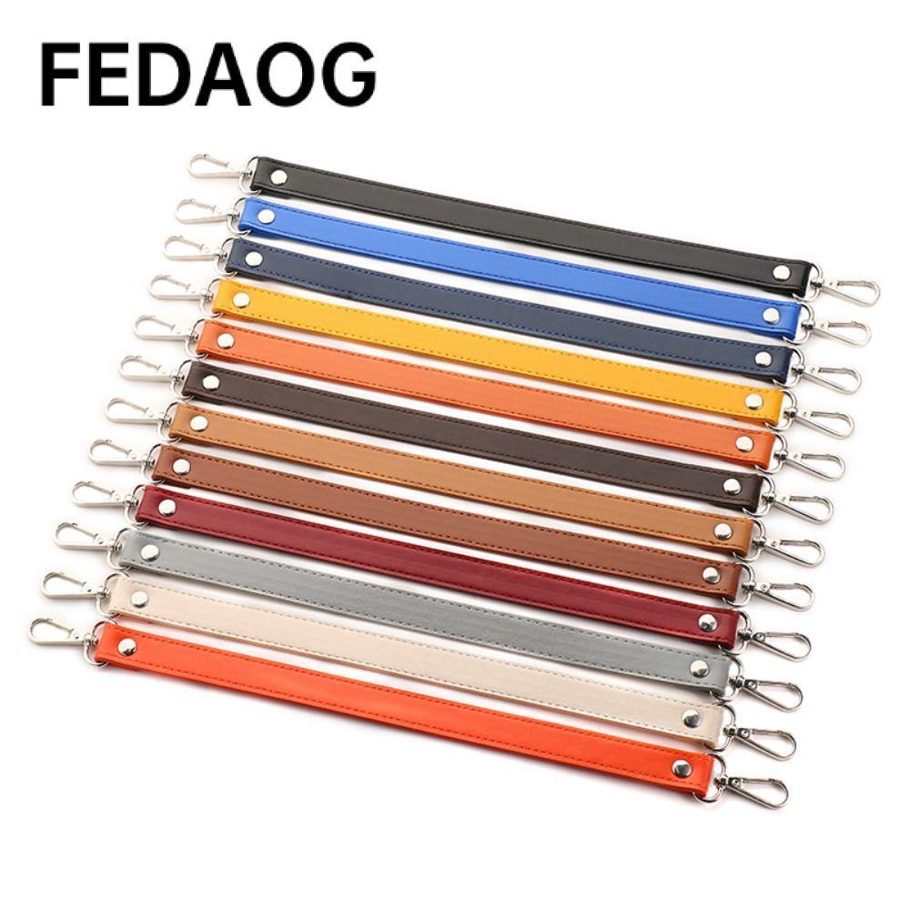 Tay cầm túi FEDAOG, Thay thế dây đeo túi ngắn bằng da 36cm, Dây đeo vai rộng phần cứng DIY