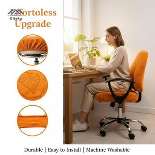 ELBBKG Máy Tính Văn Phòng Ghế Bao 2 Pa Co Giãn Jacquard Ghế Bảo Vệ Có Thể Giặt Được Chống Bụi Cho Gia Đình Phòng Học Sử Dụng Mới