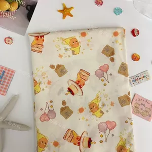 Cotton Nguyên Chất 40 Ngôi Sao Dễ Thương In Hình Hoạt Hình DIY Handmade Hành Lý Tóc Vòng Nước Bọt Khăn Gối Vải Mỏng 4.3