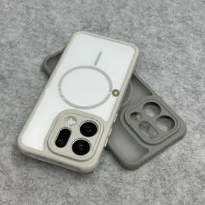 Thích hợp cho Ốp điện thoại OPPO FindX9 Vòng mỏng Khung tản nhiệt từ tính FindX9Pro Vỏ chống sốc bán trong suốt mờ