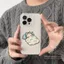 Phim Hoạt Hình Mèo Ngủ Cá Xanh Trong Suốt Ốp Lưng Điện Thoại iPhone 17 16 15 14 13 12 11 Pro Max X XR XS Max 7 8 Plus SE2020