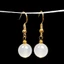 Bông Tai Chalcedony Mã Não Trắng Phong Cách Mới, Thích Hợp Thời Trang Cổ Điển