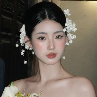 Kẹp tóc cô dâu ngọt ngào với hoa cạnh và thiết kế rừng, phụ kiện cưới sang trọng