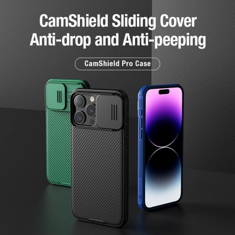 [Chính Hãng] Ốp Lưng Nillkin CamShield Pro iPhone 16/15/14/13/12 Series - Nắp Trượt Bảo Vệ Camera, Chống Sốc Toàn Diện