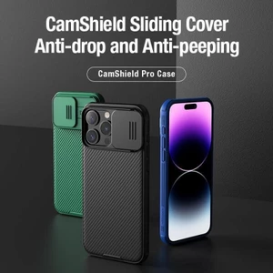 Ốp Lưng Nillkin CamShield Pro iPhone 16/15/14/13/12 Series - Nắp Trượt Bảo Vệ Camera, Chống Sốc Toàn Diện