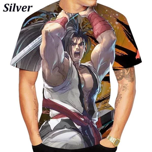 Mới King Of Fighters 3D Tee Nam Mùa Hè - Áo Tay Ngắn Thoáng Mát