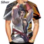 Mới King Of Fighters 3D Tee Nam Mùa Hè - Áo Tay Ngắn Thoáng Mát