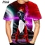 Mới King Of Fighters 3D Tee Nam Mùa Hè - Áo Tay Ngắn Thoáng Mát
