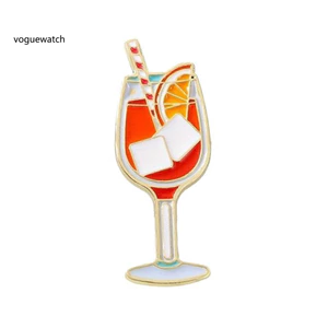 VOG Drink - Trâm Cài Cổ Áo Tráng Men Cho Nữ, Phù Hợp Với Khăn Quàng Cổ Và Túi Xách