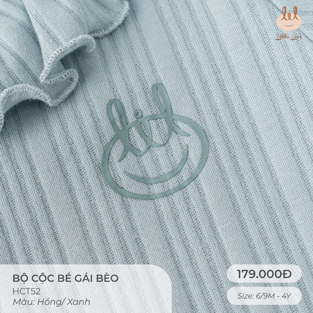 BỘ CỘC BÉ GÁI BÈO  [ SIÊU MỀM, MÁT, MỊN CO DÃN VÀ THẤM HÚT TỐT] SZ 6/9M - 4Y (HCT52)