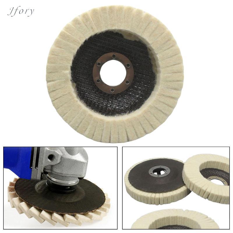 Jfory Len nỉ Bánh xe đánh bóng Tấm đệm đĩa cho máy mài Đánh bóng Trang sức kim loại và bề mặt gỗ