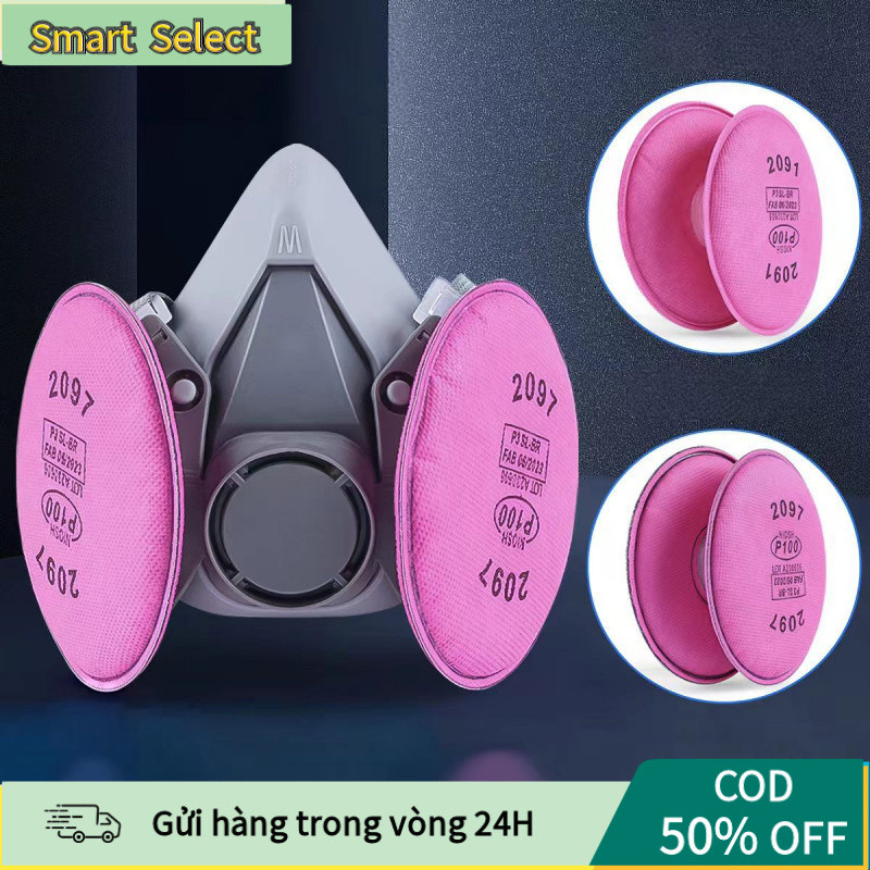 【COD】Bông lọc 2097 bộ 2 chiếc, lọc hiệu quả bụi bẩn, khói hàn, amiang, nấm mốc, phù hợp ngành dầu khí và hóa chất.