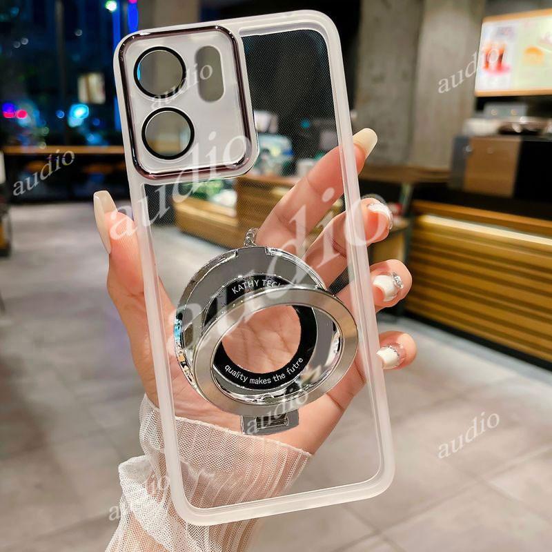 HONOR 500 Smart 5G CD Họa Tiết Giá Đỡ Từ Tính Ốp Lưng Điện Thoại Honor 500 Smart 500Smart Honor500 Smart 5G Full Ống Kính Camera Bảo Vệ Phim Trong Suốt Có Giá Đỡ Nhẫn Ngón Tay