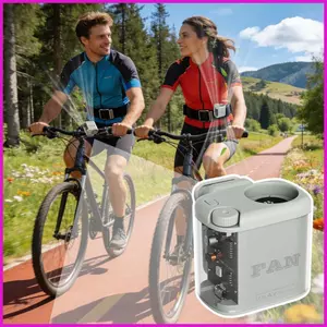 Kẹp trên quạt Di động 100 tốc độ có thể sạc lại với đèn đai cá nhân Quạt làm mát bàn làm mát cho phòng ngủ gia đình Văn phòng lyuvn