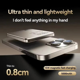 [JLK] Sạc dự phòng từ tính 10000mAh Sạc không dây Qi 2 PD20W Sạc siêu nhanh Powerbank cho iPhone Samsung Xiaomi Android di động Pin sạc dự phòng