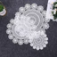 XYLJJ14 Ren Placemat Tròn Coaster Bàn Cà Phê Trang Trí Cách Nhiệt Retro Rỗng Chụp Đạo Cụ Trang Trí Nhà Cửa