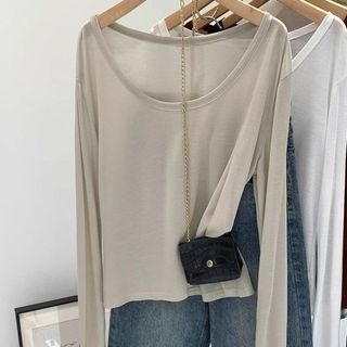 Tencel Lyocell Áo Thun Top Chống Nắng Cho Nữ - Thu Đông 2026