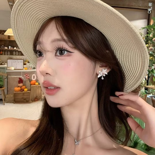 Bông tai zirconia cánh hoa hồng thanh lịch, cao cấp - Perfect cho kỳ nghỉ mùa hè
