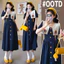 Trang phục bà bầu mùa hè Plus Size Váy dệt kim giảm tuổi