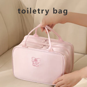 Túi Đựng Mỹ Phẩm Dung Tích Lớn Di Động Di Động Đi Chơi Du Lịch Túi Bảo Quản Phân Vùng Lớp Chống Thấm Nước Cao Cấp Túi Vệ Sinh Fe